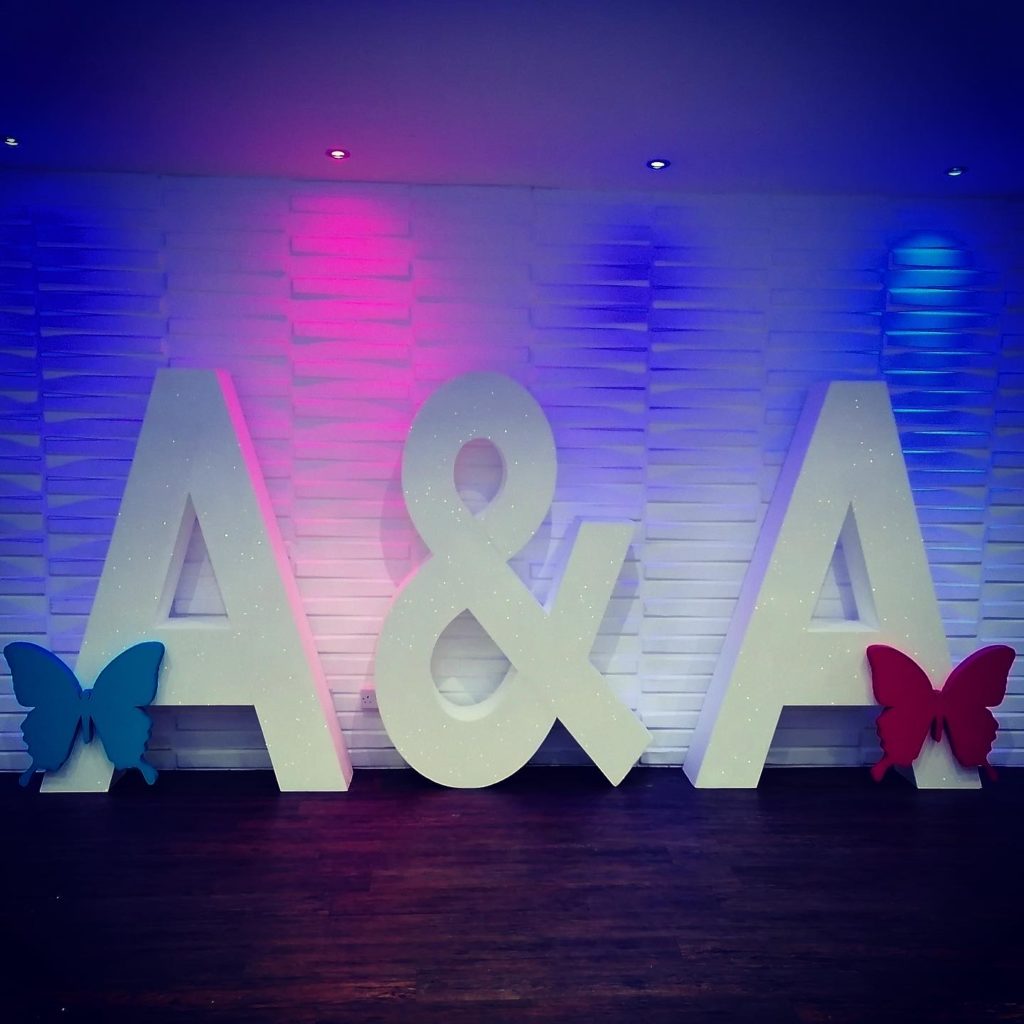 A & A Giant Polystyrene Letters