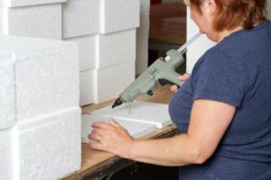 glue polystyrene