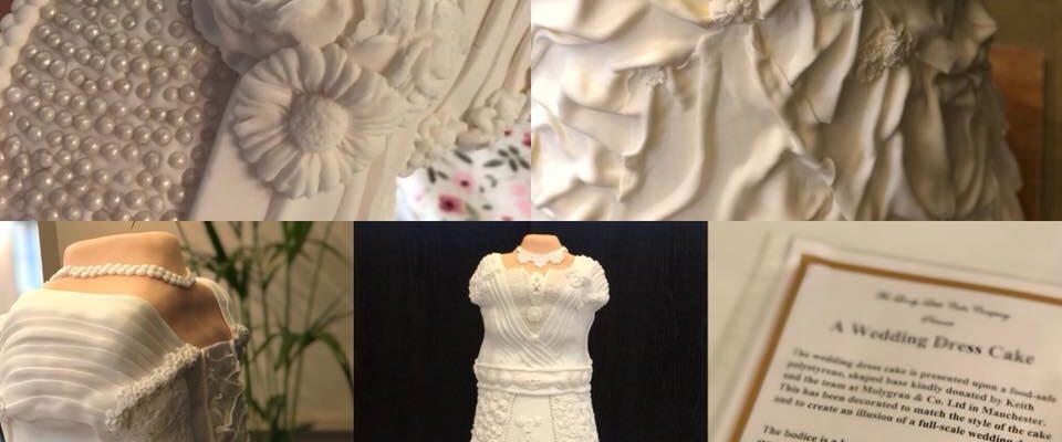 polystyrene cake wedding dress