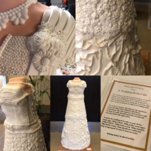 polystyrene cake wedding dress